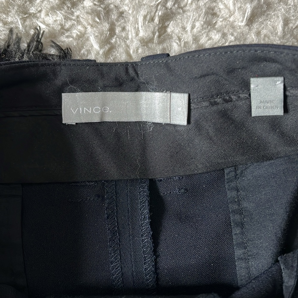 Vince size 6 womens dark navy blue trousers business casual pants - Picture 4 of 10